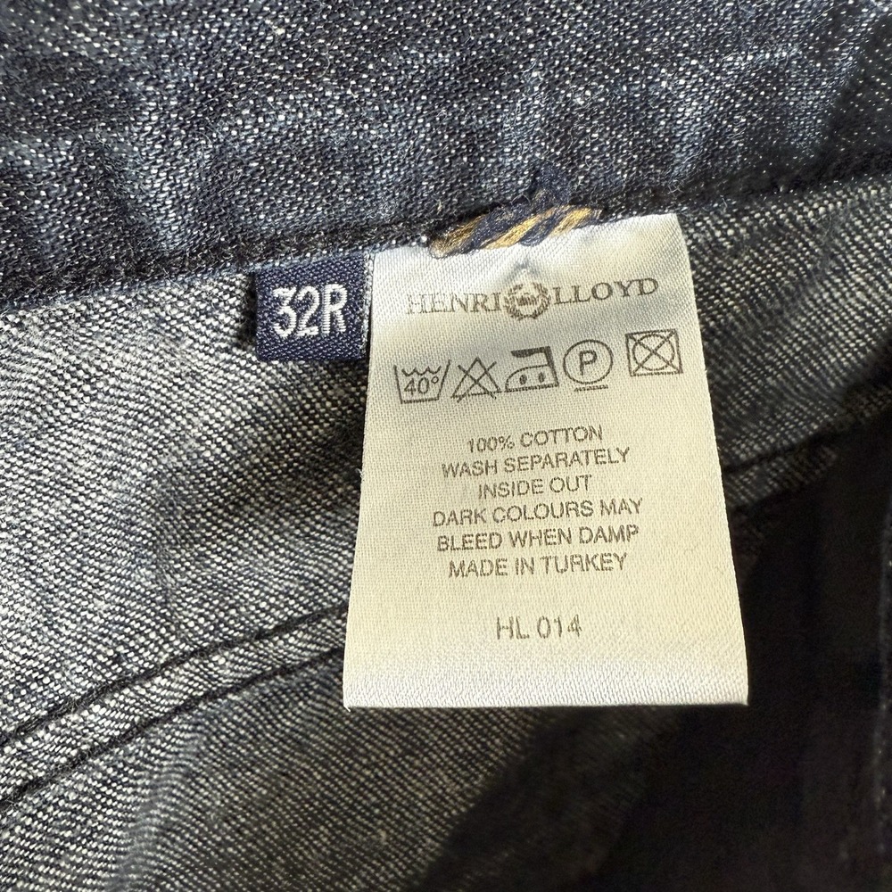 Henri Lloyd Classic Jeans Men's 32R (30/29.5)  Blue Medium Denim Straight Fit - Picture 6 of 7